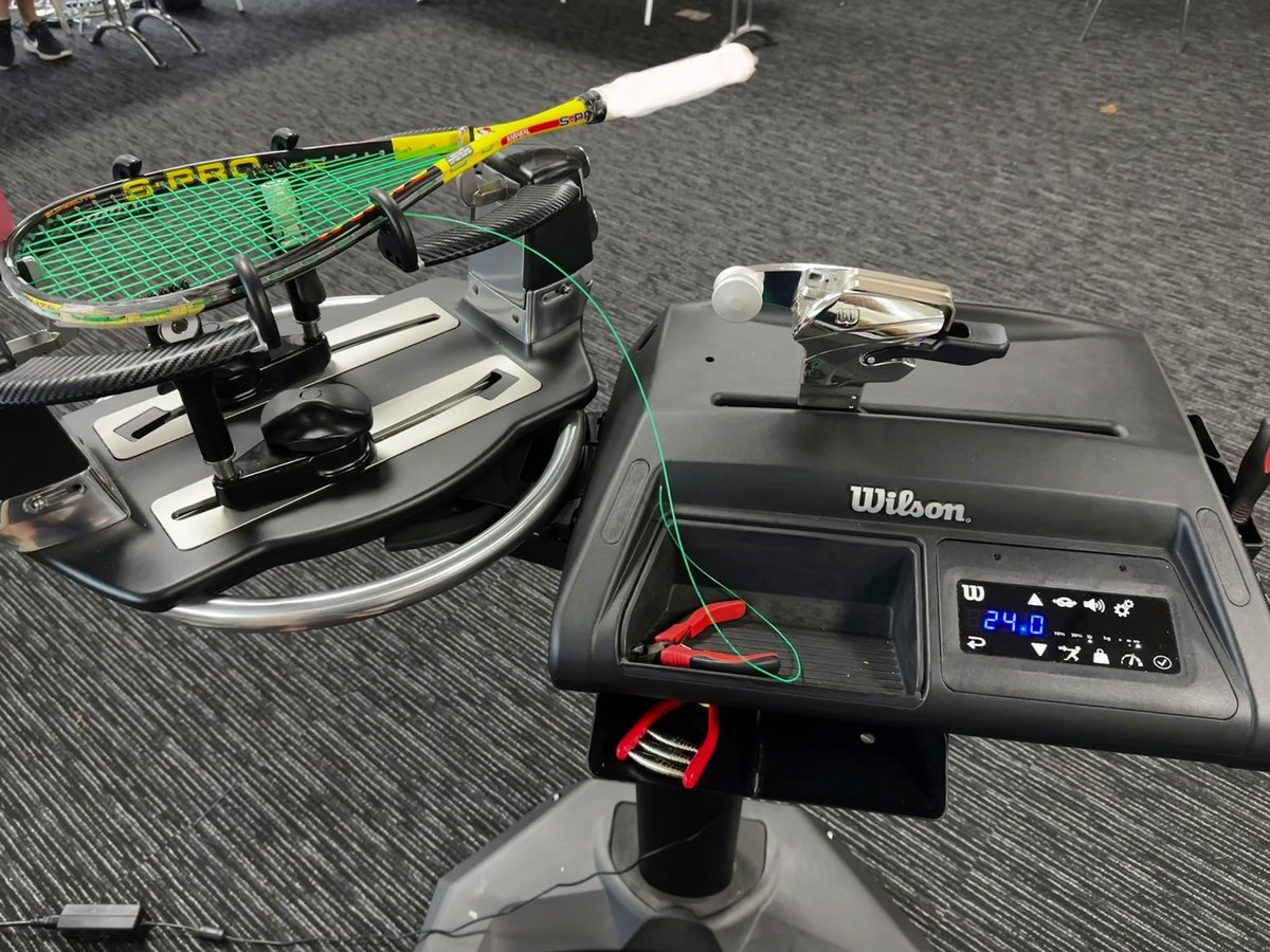 The String Doctor (@stringdoctor79) on Twitter photo Had fun stringing at the <a href="/sqwales/">๐ด๓ ง๓ ข๓ ท๓ ฌ๓ ณ๓ ฟ SQUASH WALES</a> Junior Open, European event this weekend. Lots of rackets for some great juniors and a few adults too! Great to see a mix of rackets on the machine, with <a href="/head_squash/">HEAD Squash</a> <a href="/tecnifibre/">Tecnifibre</a> <a href="/karakaluk/">Karakal.com</a> <a href="/DunlopSquash/">Dunlop Squash</a> being the most popular frames. Had fun stringing at the <a href="/sqwales/">๐ด๓ ง๓ ข๓ ท๓ ฌ๓ ณ๓ ฟ SQUASH WALES</a> Junior Open, European event this weekend. Lots of rackets for some great juniors and a few adults too! Great to see a mix of rackets on the machine, with <a href="/head_squash/">HEAD Squash</a> <a href="/tecnifibre/">Tecnifibre</a> <a href="/karakaluk/">Karakal.com</a> <a href="/DunlopSquash/">Dunlop Squash</a> being the most popular frames.