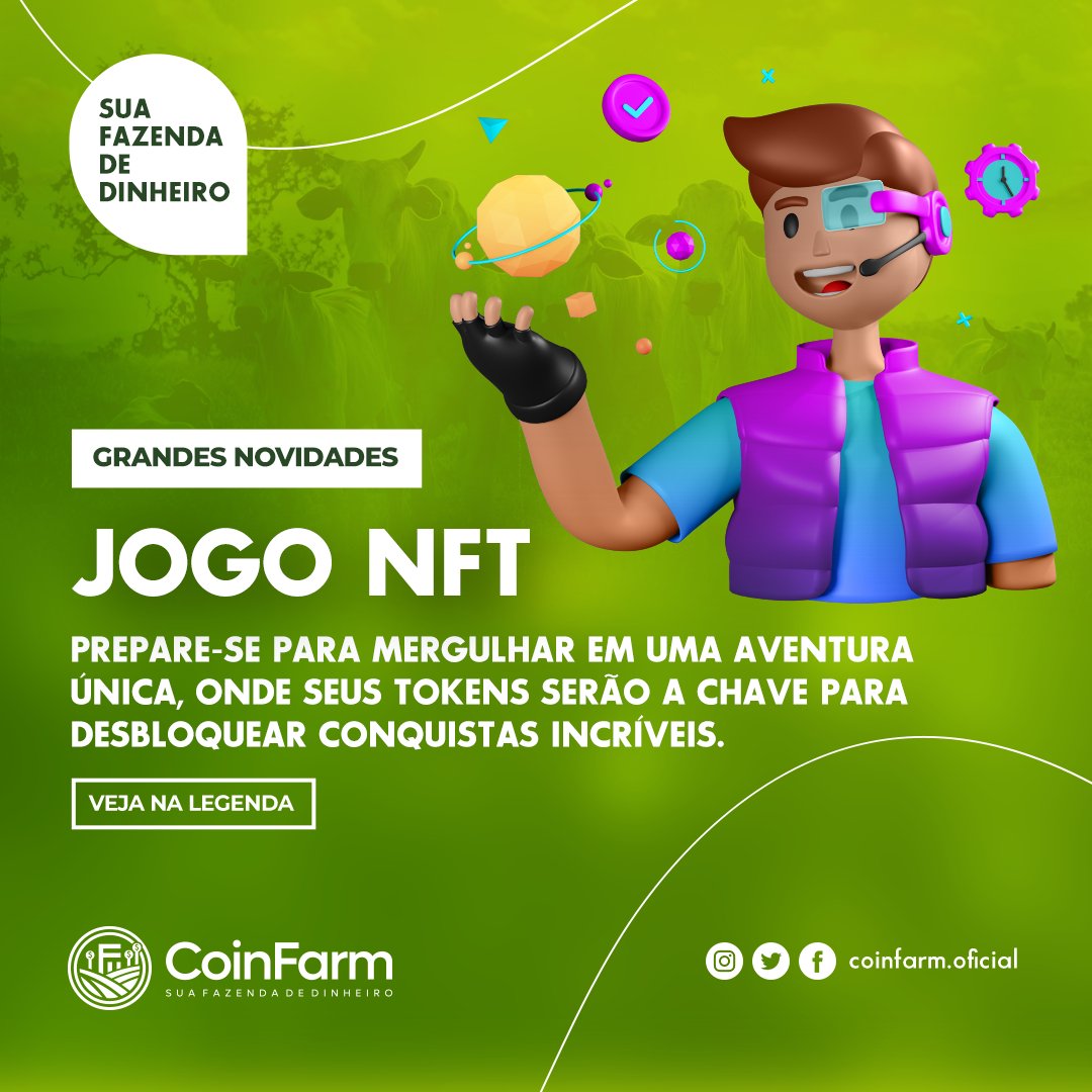 coinfarmoficial's tweet photo. Sim, você leu bem!
Em breve, estaremos lançando o nosso próprio #jogo #NFT, trazendo uma combinação emocionante entre #criptomoedas e entretenimento
Prepare-se para mergulhar em uma aventura única, onde seus #tokens serão a chave para desbloquear conquistas incríveis
#coinfarm https://t.co/2rl9nypNzC
