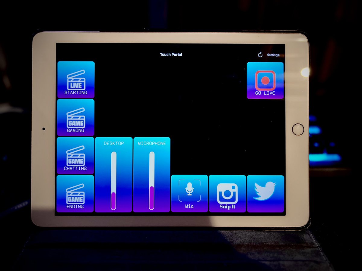 CrightonTTV's tweet image. Who needs an expensive stream deck when you have an iPad kicking around!

@Touch_Portal - best $20 spent
#stream #streamtech #streamer #tech #streamdeck #touchportal