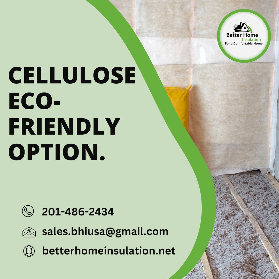 Cellulose eco-friendly option.

Contact Better Home Insulation right away!
☎️ 201-486-2434
🌐betterhomeinsulation.net

#CelluloseInsulation #EcoFriendlyLiving #betterhomeinslation #bhinsulation