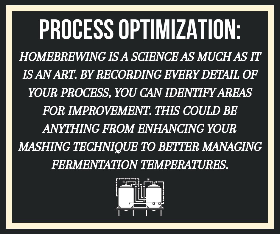 🍻 Homebrewing Tip: Record everything! 📝🧐 It's your secret to crafting consistent, exceptional beer. 🌟 #Homebrewing #BrewingSuccess