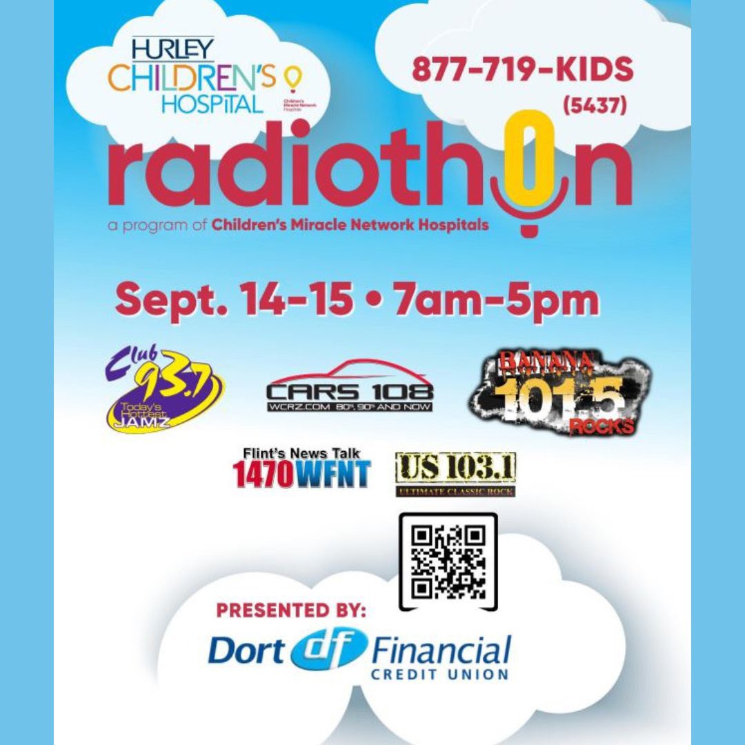 Presented by Dort Financial, the Let's Make Miracles Radiothon introduces you to the families you are helping heal at Hurley Children's Hospital. You can tune in live to CARS 108 to hear about Hurley kids on September 14th – 15th. Support here: donate.mygift4kids.org