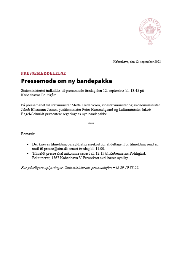 Statsministeriet tweet media