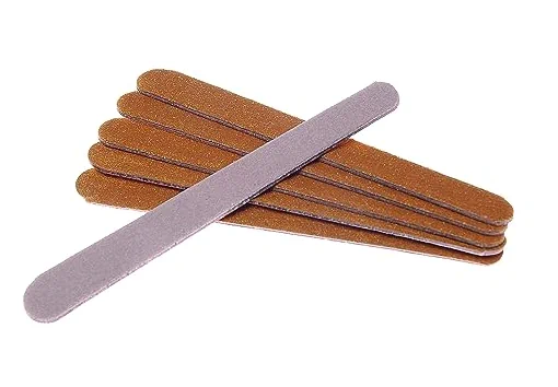 Lixas para Unha Extra Tradicional Mini com 24 Unidades, Sheila, Bege