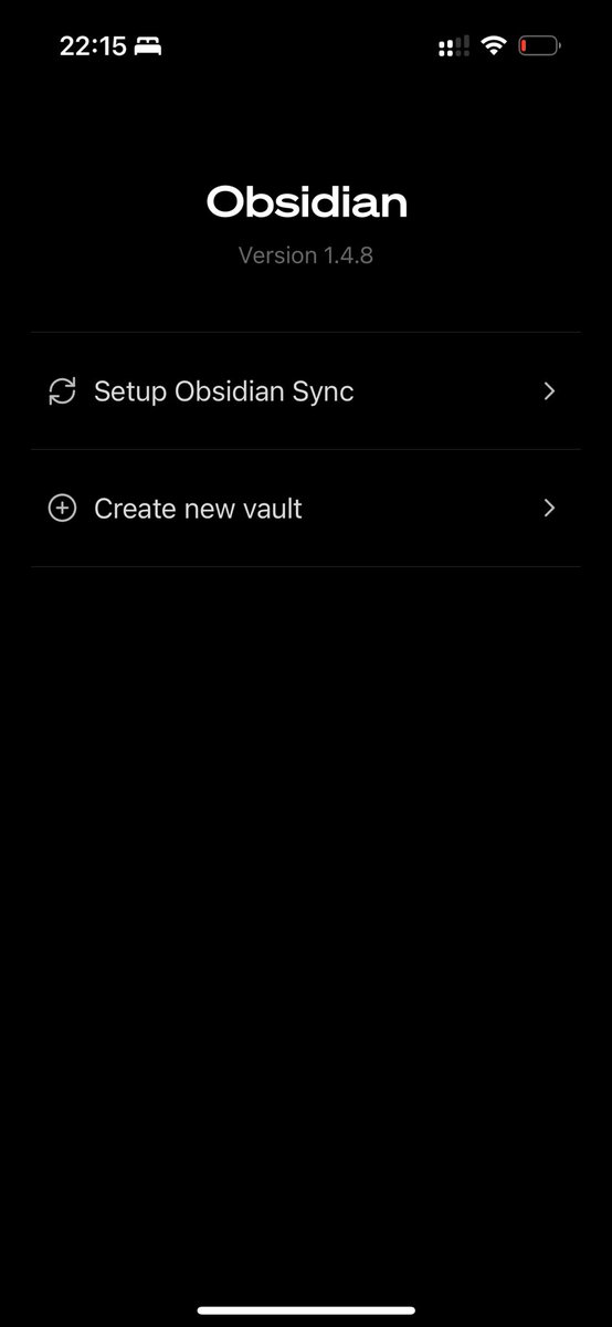 jezperse's tweet photo. I think @obsdmd need to do some work on their app launch screen. For someone like me checking out Obsidian for the first time, this is not a good place to start. https://t.co/0nWLBS962g