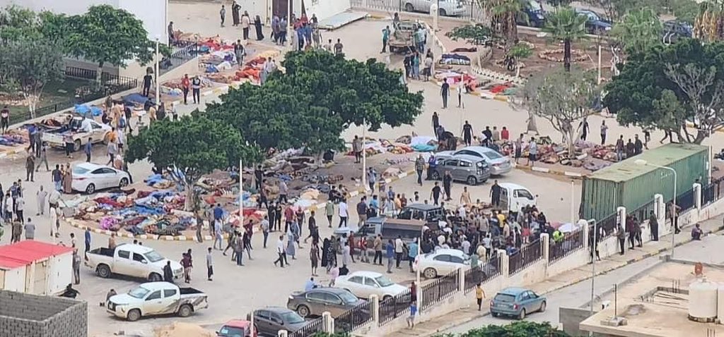 #درنة 💔
صورة تبين عدد الجثامين التي تم انتشالها .. 
انا لله وانا اليه راجعون ..#انقذوا_الشرق_ليبيا #انقذوا_الشرق_الليبي