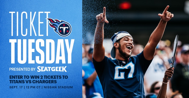 Tennessee Titans on X: 'Ticket Tuesday presented by @SeatGeek