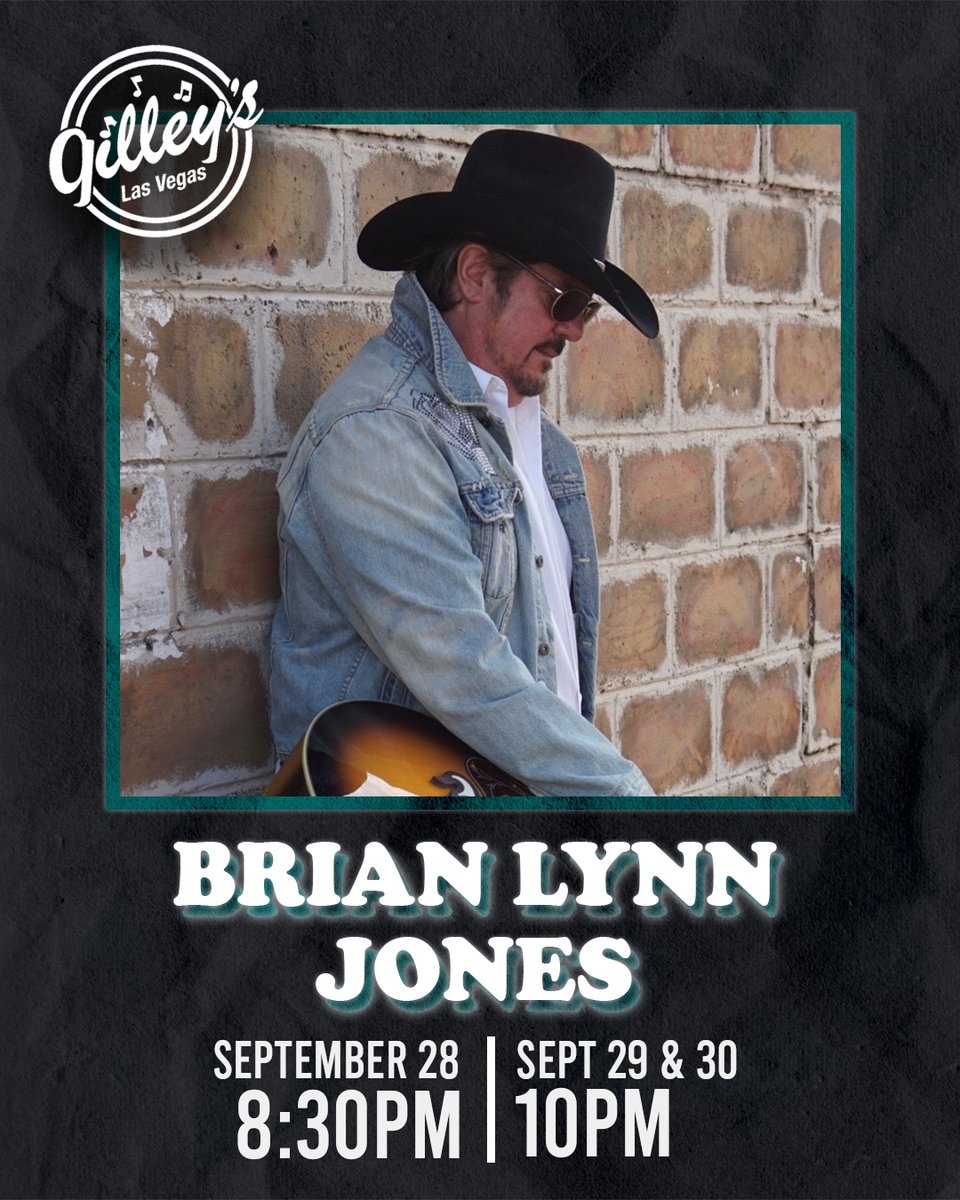 Brian Lynn Jones are coming to Gilley’s with three nights of “rock-n-tonk” music! You do not want to miss out on three nights of classic country music influenced by tones of rock and blues.