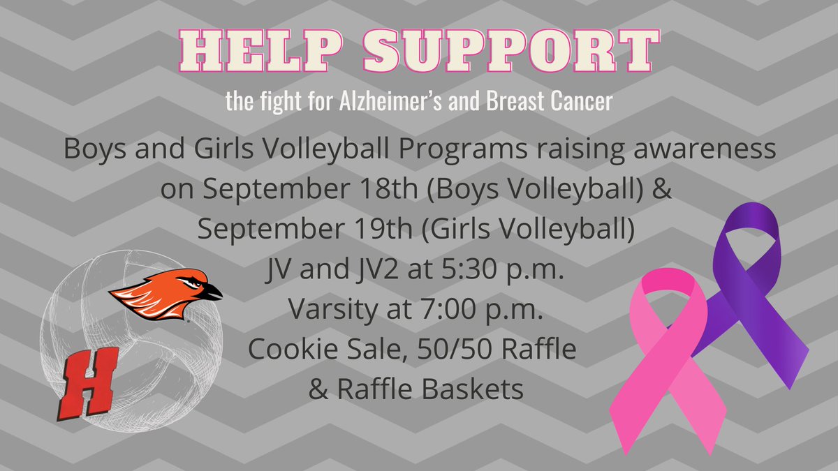 HUHS Athletics/Activities (@huhs_athletics) on Twitter photo Hartford & Homestead Girls and Boys Volleyball teams are raising awareness of the fight against Alzheimer's and Breast Cancer at their matches here at HUHS on Monday, 9/18, and Tuesday, 9/19! <a href="/HUHS_Girls_VB/">Hartford Volleyball</a> <a href="/HUHS_Boys_VB/">HUHS Boys Volleyball</a> <a href="/GoHHSathletics/">HHS Athletics</a> Hartford & Homestead Girls and Boys Volleyball teams are raising awareness of the fight against Alzheimer's and Breast Cancer at their matches here at HUHS on Monday, 9/18, and Tuesday, 9/19! <a href="/HUHS_Girls_VB/">Hartford Volleyball</a> <a href="/HUHS_Boys_VB/">HUHS Boys Volleyball</a> <a href="/GoHHSathletics/">HHS Athletics</a>
