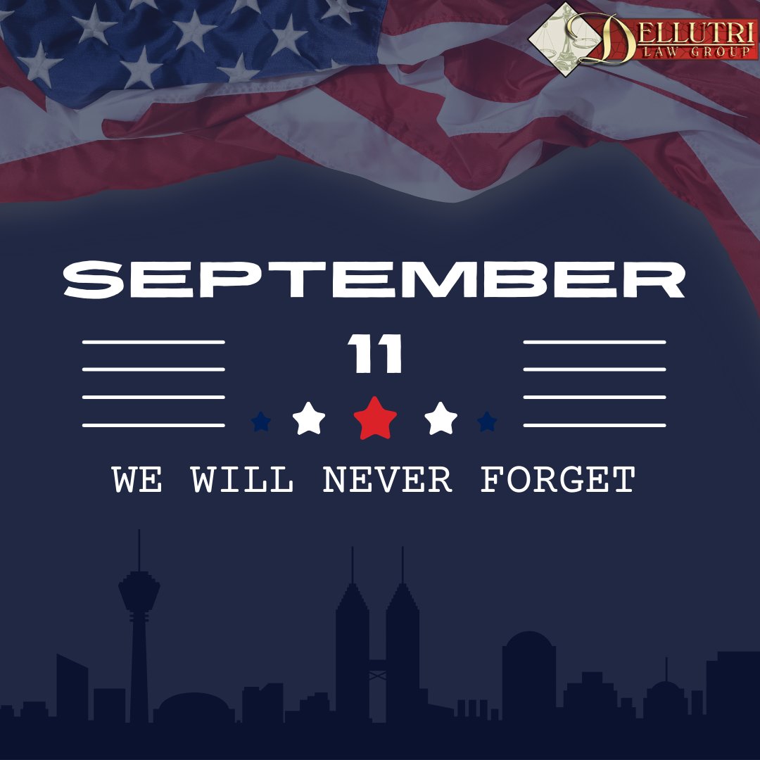 We will never forget all the innocent lives that were taken and all the brave men and women who sacrificed everything.

____
Dellutri Law Group
888-889-8899
DellutriLawGroup.com

#NeverForget #September11 #UnitedStates #America #Rememberance