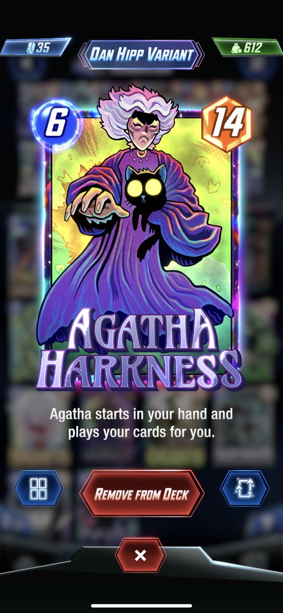 Won a Conquest with..Agatha! Collector and Loki had nothing to do with it.. 🤣 <a href="/SnapDecks/">SnapDecks</a> <a href="/MARVELSNAP/">MARVEL SNAP</a>