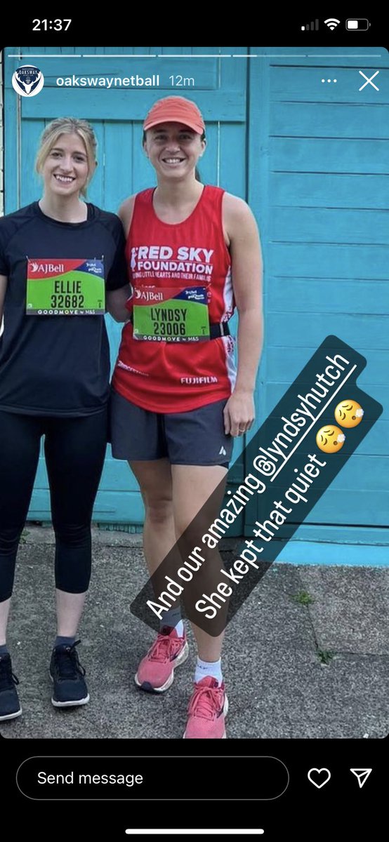Well done to our prem star <a href="/rebeccaneil11/">Rebecca</a> and to Lyndsy Hutchinson our netball dads for completing the GNR yesterday 🙌🙌🙌