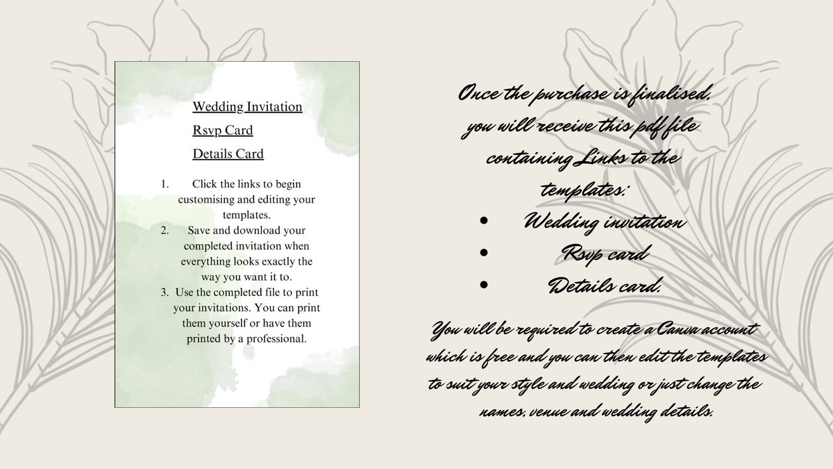 TheCheekyChoice's tweet photo. Printable Wedding Invitations Set, RSPV Wedding Invitation, Green Floral Wedding Invite, Wedding Invite Information, Editable Canva Template https://t.co/SB0vrtpdgg #wedding #white #green #invitationtemplate #floralwedding #sagegreen #weddingsuite #floral #savethedate https://t.co/KOzygkaSvU