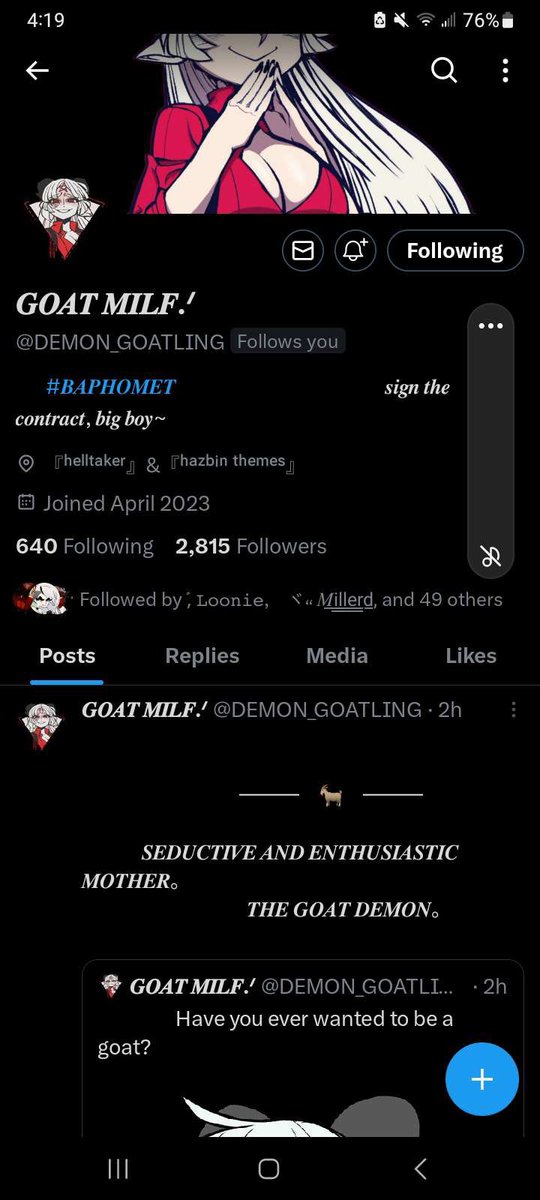 OneFallenSinner's tweet photo. Careful guys , @HELL_MATRIARCH / @Demon_Goatling out here stealing peoples layouts. AGAIN . I’d report if I were you. https://t.co/Rykexbczjb