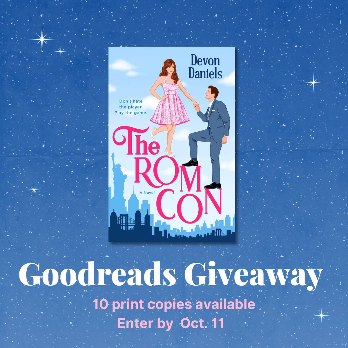 There’s a Goodreads giveaway going on now &amp; 10 print copies of THE ROM CON are up for grabs! 🥳 Enter by Oct. 10 at this link: goodreads.com/giveaway/show/… Good luck! 📚