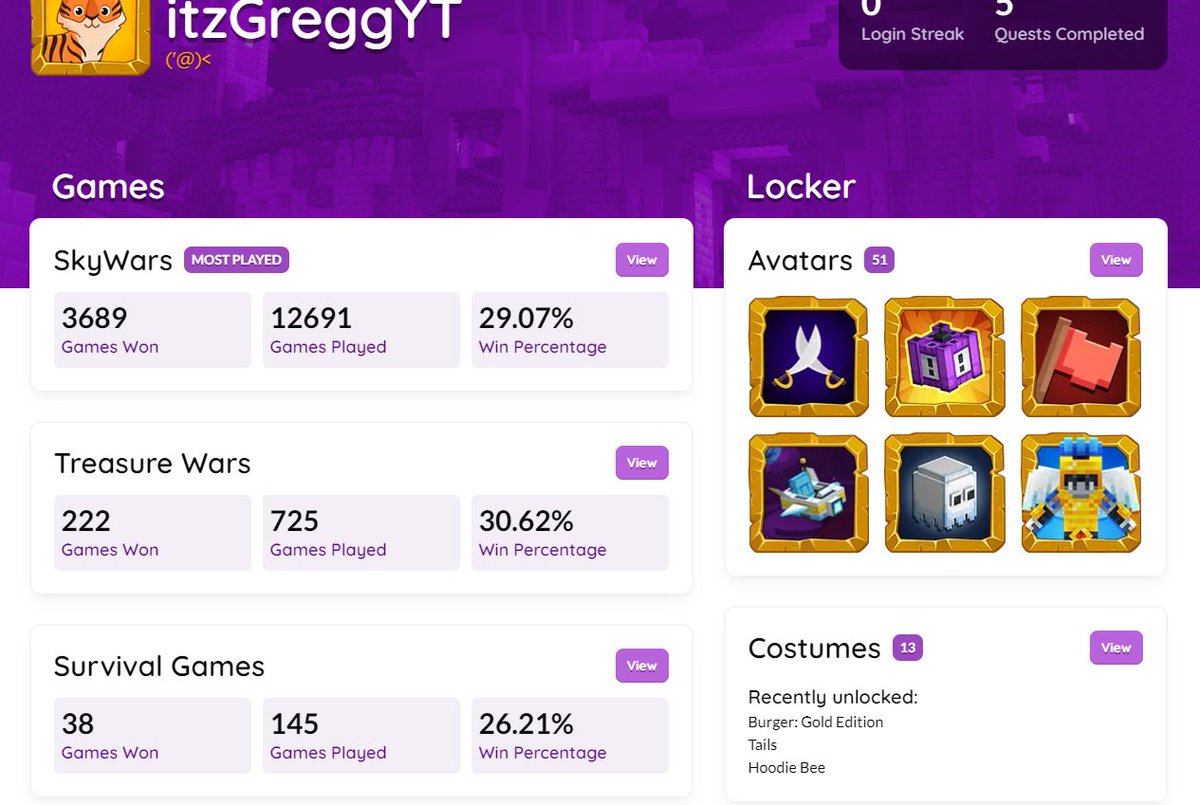 i need to see someone else who has more games on skywars than me I KNOW UR OUT THERE