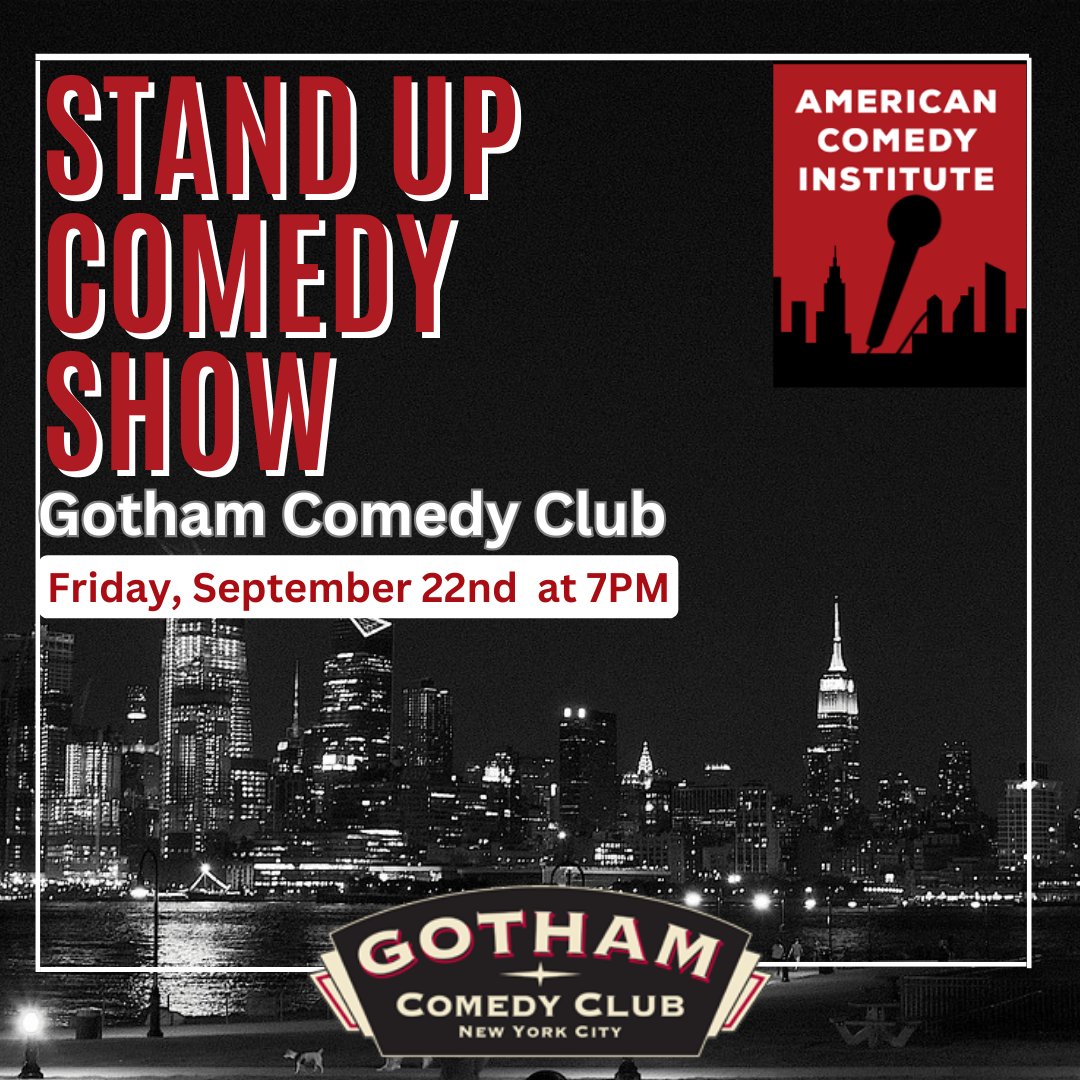 Thinking of joining ACI’s Stand-Up Comedy Workshops? Check out our next show and see some of the brightest new stars of comedy!! ✨✨✨

#americancomedyinstitute #stephenrosenfield #masteringstandupthebook #standupcomedyshow #gothamcomedyclubnyc #standupcomedy #nycthingstodo