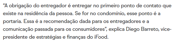 luanborges's tweet photo. O @iFood informa que o entregador NÃO É OBRIGADO a subir. https://t.co/ZMJ5aeTbLs