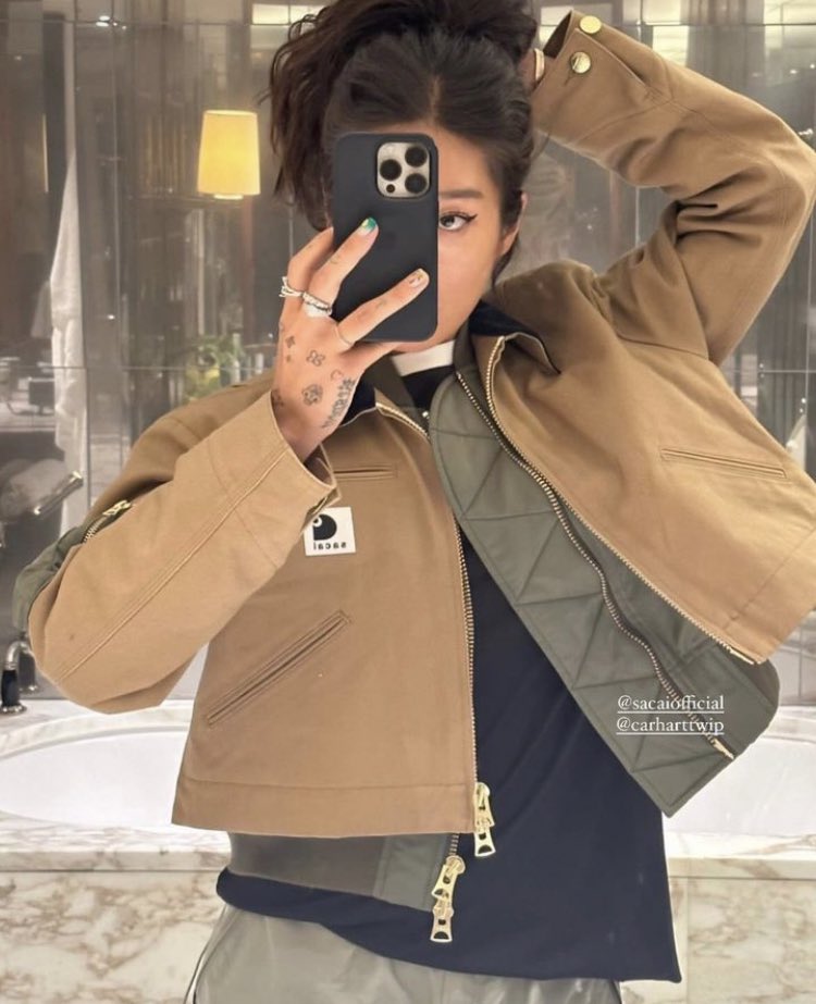Shtreetwear's tweet photo. Peggy Gou for Sacai x Carhartt https://t.co/WEOVFVh971
