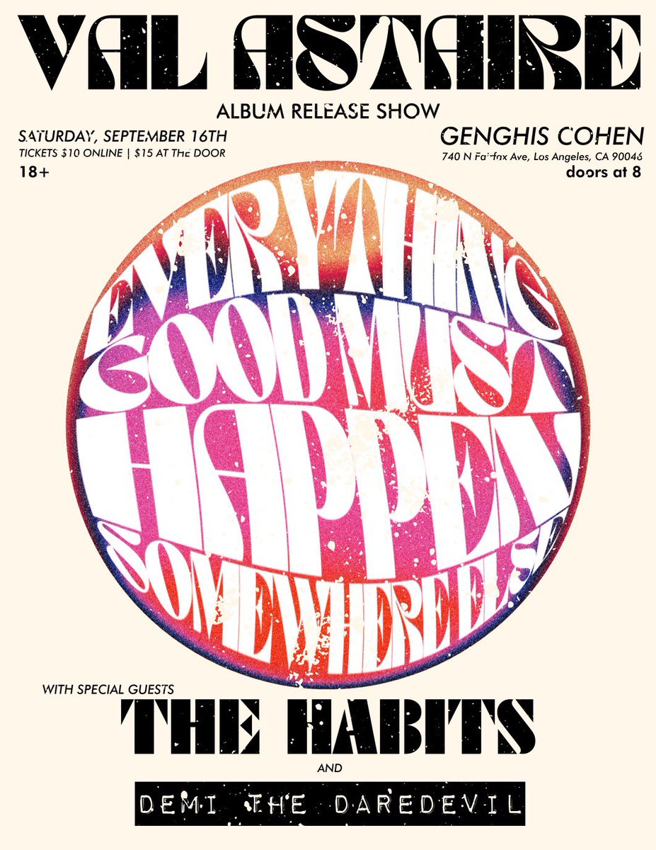 This is going to be such an amazing show <a href="/ValAstaire/">val astaire</a> <a href="/demidaredevil/">Demi the Daredevil</a> linktr.ee/thehabitsband?…