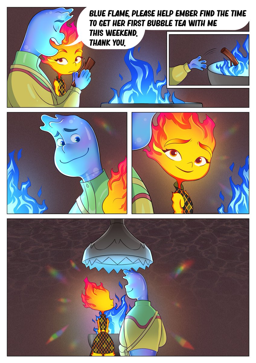 Saidydraws's tweet photo. Wade joins the tradition💙🙏
#Elemental 

fan fic by @darkcapt_xena
https://t.co/l9kJmrFEfM https://t.co/kAdpL900mO