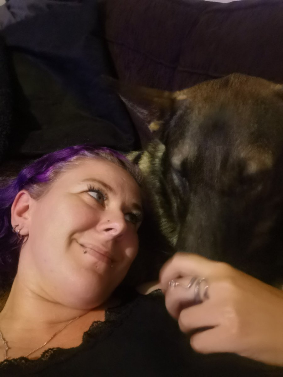 Lexawhitaker's tweet photo. My buddy boy is the best pillow and gives the best cuddles 🥰🥰🥰 https://t.co/MYFqhfEWDj