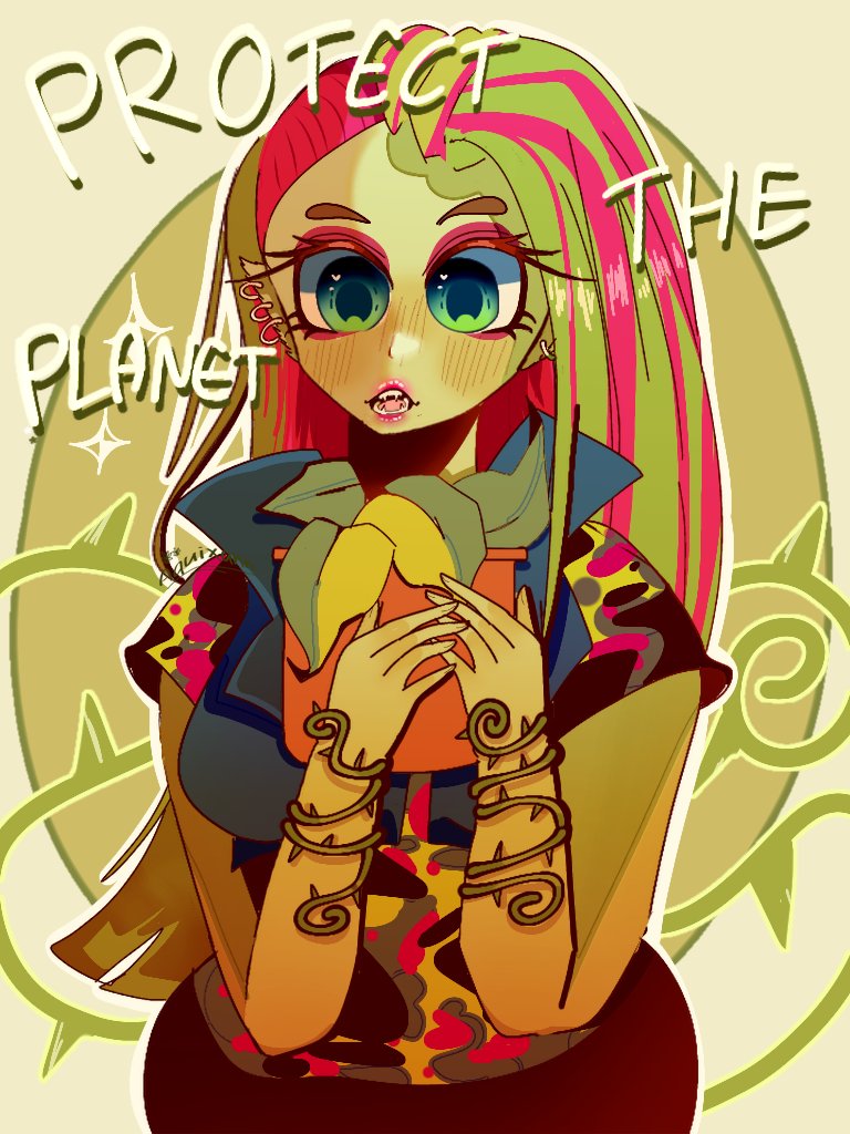 aquixann's tweet photo. Monster high ghouls! 6/6
#monsterhigh #robecca #venusmcflytrap
#clawdeen #monsterhighfanart https://t.co/hu7FivaNoA