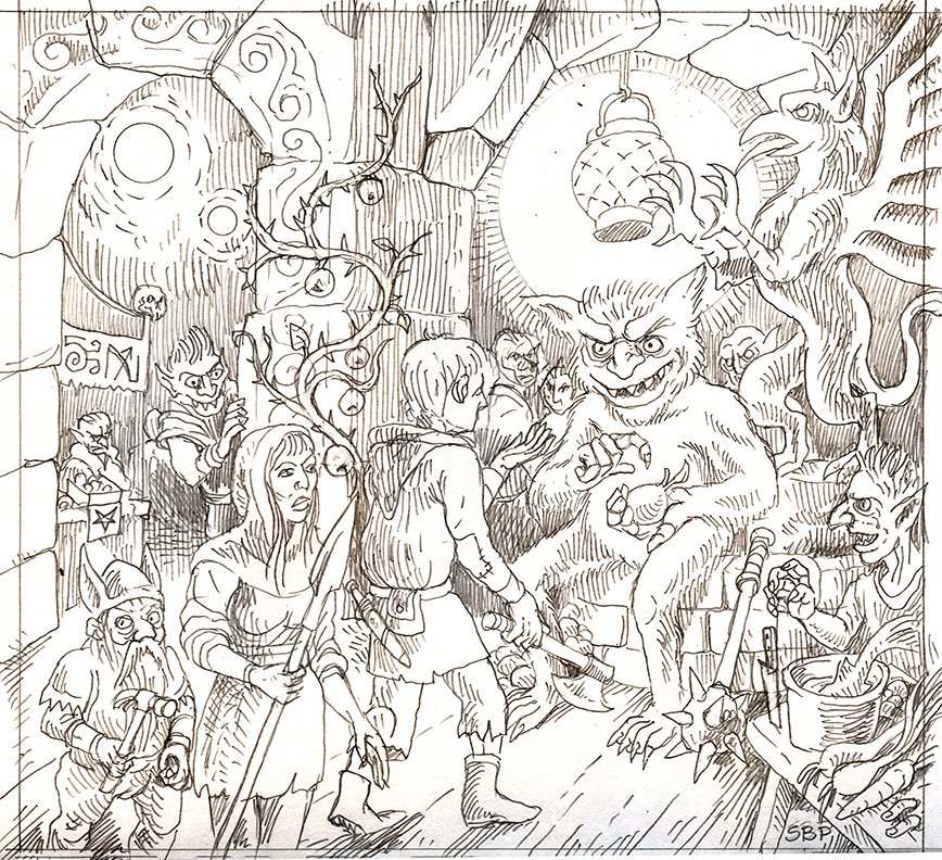 Cover art by Stefan Poag is in the works! Share so that we can hit our stretch goals and bring on more awesome artists.

kickstarter.com/projects/mcfun…
