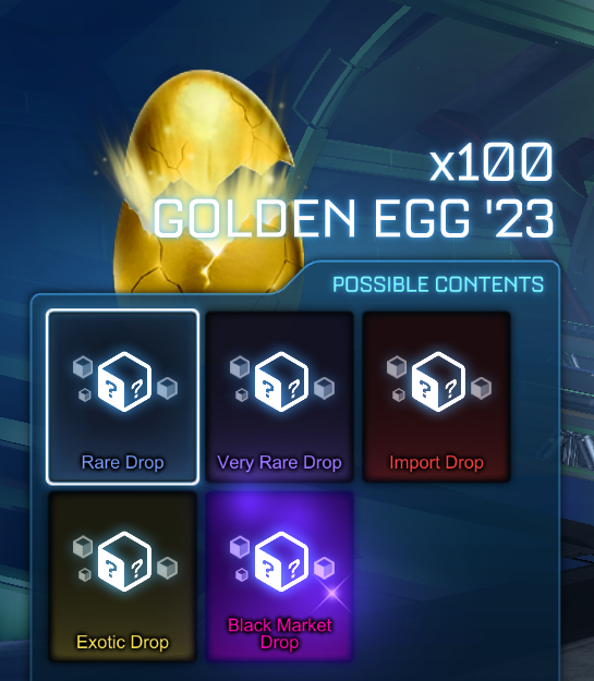 ✨100 Golden Eggs ✨

📏Rules:
✅Follow
✅<a href="/Realmwizard/">SRC Realm</a> 
✅<a href="/XakaCross_/">VM Cross 👑</a> 
♻️Retweet 
🏷️Tag a friend 

🕔Ends Sept. 25th 4pm est

💖Make sure to check out both of our socials for 
        more great content.

#Giveaways  #Giveaway  #RocketLeague