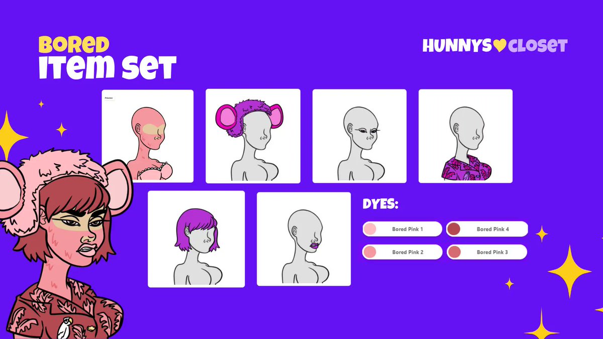 ⚡ THE COUNTDOWN IS ON ⚡

We're just HOURS away from our legendary Hunnys Closet launch!!!

✨ Dive into the Closet Dapp and dress up your Dollys
✨ Claim the "Bored Set" free gift! inspired by Bored Ape #1287 &amp; #555

Tomorrow, we take the stage! 🎉