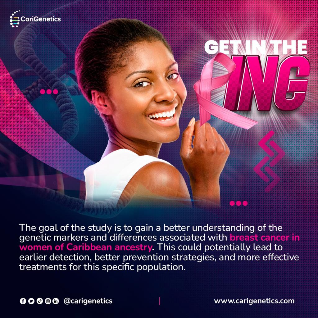 👉 Get in the Ring with CariGenetics 👈 and let's knockout breast cancer in black women once and for all! 

 #GetInTheRing #CariGenetics #CaribbeanQueens #BreastCancerResearch #StrengthInDiversity #EmpoweringWomen #UniteAgainstCancer #TogetherWeFight #ScienceForACause 🌺👑🧬