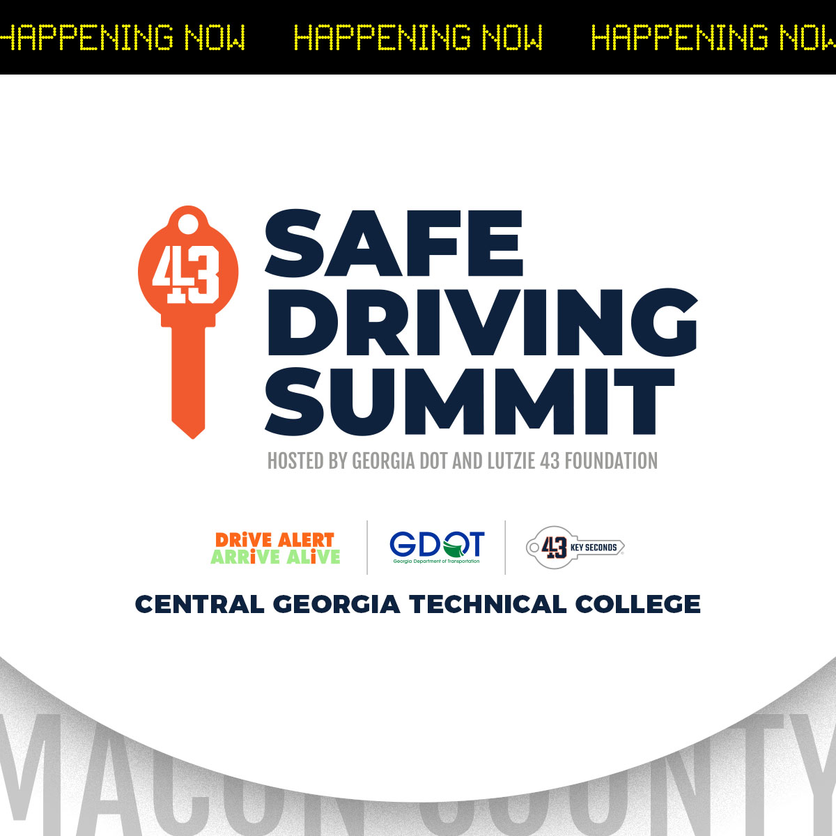 lutzie43's tweet photo. We're excited to be in Macon, Georgia today for the #SafeDrivingSummit with @GADeptofTrans!

We can't wait to teach local high school students how they can #DriveAlert #ArriveAlert by taking #43KeySeconds and prioritize safe driving. https://t.co/EKlpkwiPPN