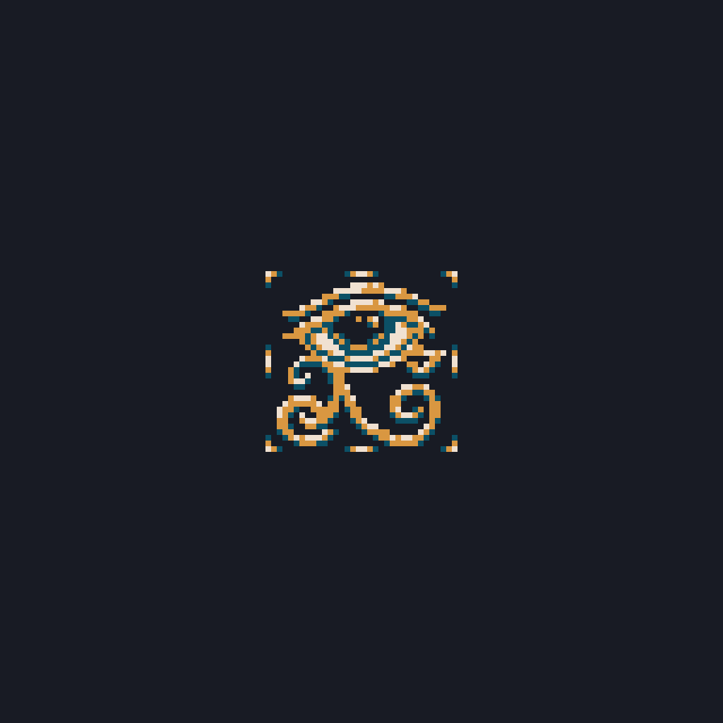 PixelsPolyb's tweet photo. An eye of Ra. (32X32)
Palette: #modern4 by @TwitchSteel
256th #pixel_dailies - #eye
@Pixel_Dailies #pixelart https://t.co/WCj2858SjB