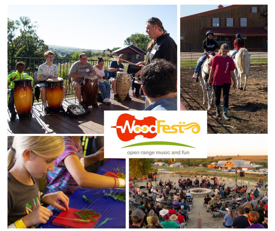 🎯 Archery
🥁 Percussion
🎻 Strings, guitar and harp
🎨 Plein Air with watercolor
🎶 Kindermusik

These are just a few of the music, art and nature workshops that will be taught at WoodFest on Sept. 30! Get the full list of workshops and schedule at symphonyintheflinthills.org/woodfest/