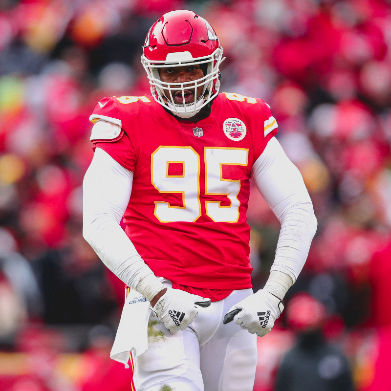 Chiefs's tweet photo. We have agreed to a new one-year contract with Chris Jones.