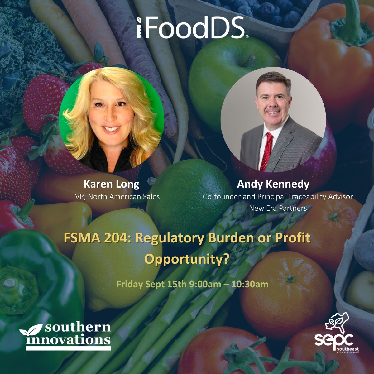 iFoodDS (@ifoodds) on Twitter photo Our own Karen Long will be speaking at Southern Innovations by Southeast <a href="/ProduceCouncil/">SE Produce Council</a> this week. Be sure to stop by to learn more about going beyond traceability compliance. Our own Karen Long will be speaking at Southern Innovations by Southeast <a href="/ProduceCouncil/">SE Produce Council</a> this week. Be sure to stop by to learn more about going beyond traceability compliance.