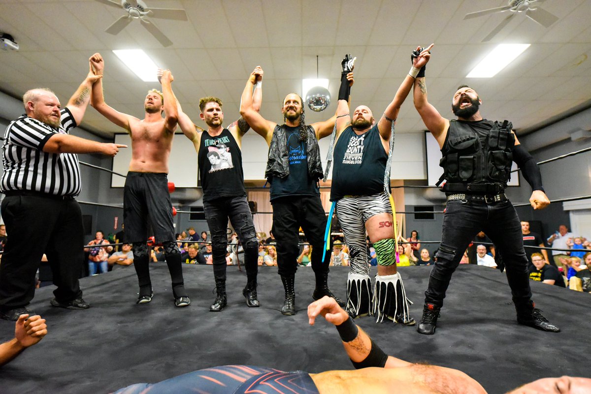 Clint Dye - @TagTeamPhotographyDYE on Facebook (@cdye56) on Twitter photo Name this Survivor Series team?
Can't use The Originals
<a href="/NevinKnoxville/">Nevin Knoxville</a> <a href="/MBrave13/">Marek Brave</a> <a href="/masonbeck/">Mason Beck</a> <a href="/KingOfScW/">King Steven Youngblood</a> <a href="/The_Shug/">Shane Hollister</a>
<a href="/SCWPro/">SCWPro</a> 20th Anniversary Name this Survivor Series team?
Can't use The Originals
<a href="/NevinKnoxville/">Nevin Knoxville</a> <a href="/MBrave13/">Marek Brave</a> <a href="/masonbeck/">Mason Beck</a> <a href="/KingOfScW/">King Steven Youngblood</a> <a href="/The_Shug/">Shane Hollister</a>
<a href="/SCWPro/">SCWPro</a> 20th Anniversary