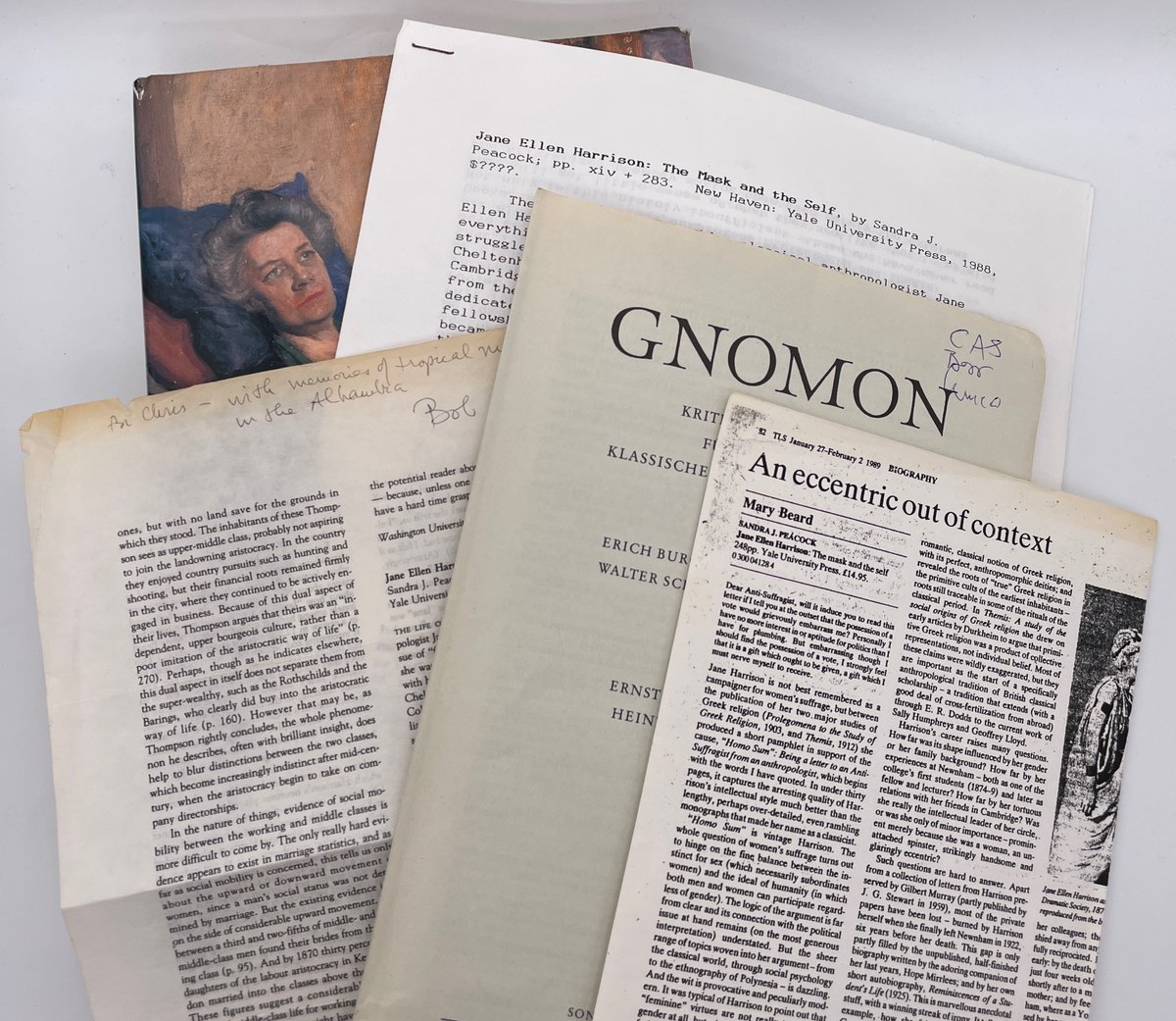 2nd in our #York @pbfaorg #book fair show reel: a reviewer's copy of Sandra Peacock's contentious 1st biography of the pioneering classicist, #JaneHarrison.

Do join us at stand 178 @yorkbookfair on Fri 15 & Sat 16 Sept & you can view our fair list here: shorturl.at/ahk14