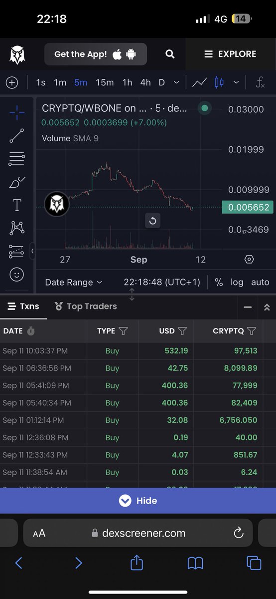 If you like money you’ll ape on the #CRYPTIQ dip🤠 solid foundation already built! Great browser as a utility with 500+ downloads so far… come join our telegram t.me/cryptiqweb3 
Chart dexscreener.com/shibarium/0x29… 
Buy dex.marswap.exchange/#/swap?outputC…  #Shibarium @_Cryptiq <a href="/DuncanGray/">Duncan Gray</a>