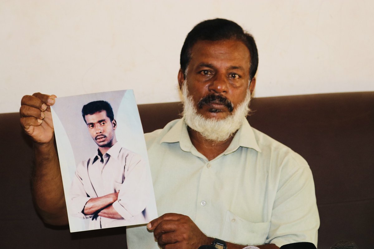 Father searches for answers as son remains missing for 17 years

In a press conference held at his home in Kalviyankadu, Sutharalingam Arunakirinathar revealed the 17-year journey of searching for his son, who was taken into custody by the Sri Lanka Army.

tamilguardian.com/content/father…