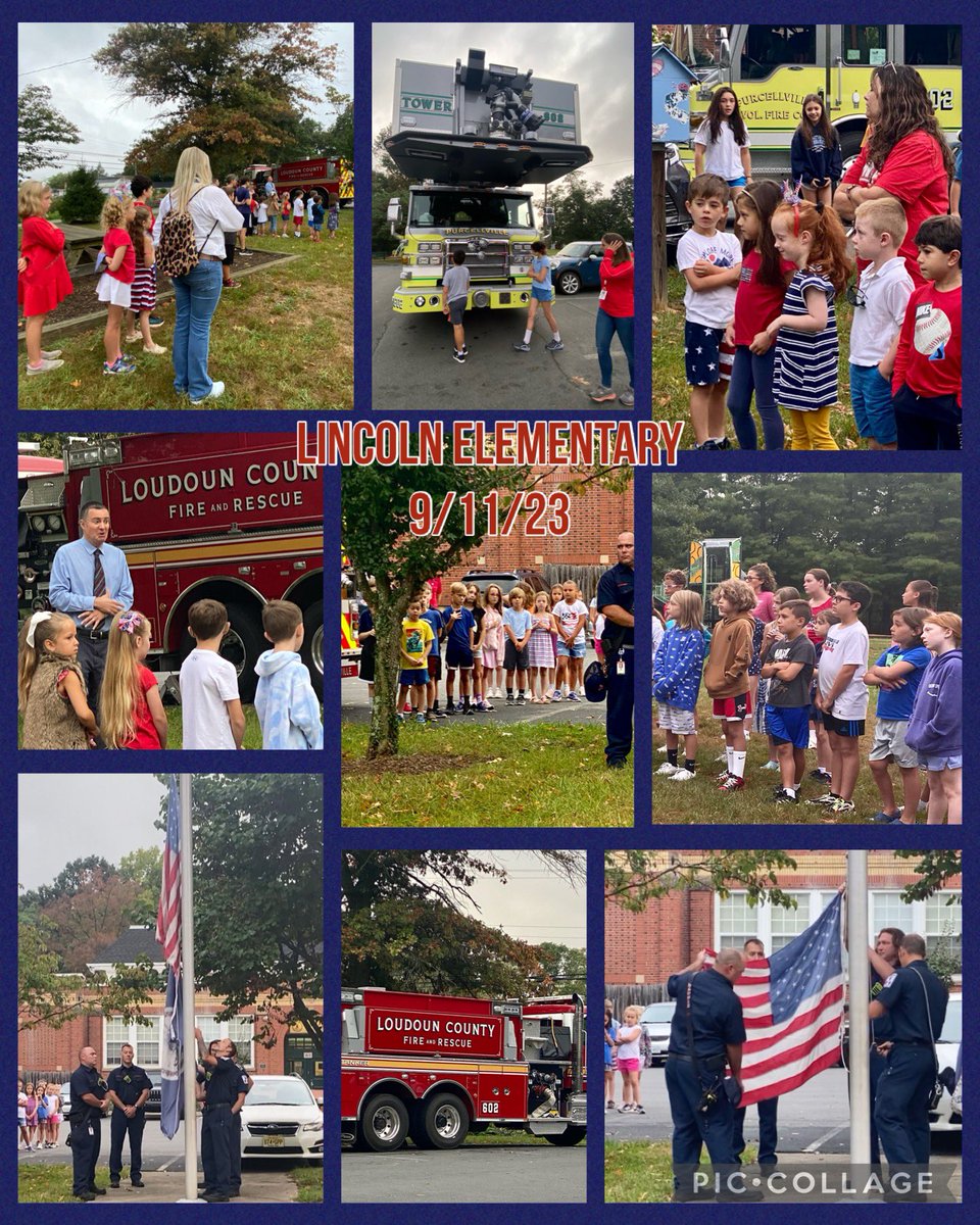 Thank you to the Purcellville Fire Department for raising our flags and leading the Pledge of Allegiance today to honor Patriot Day.