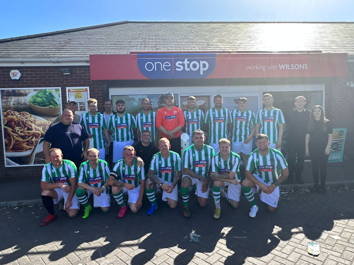 afc_eastfield's tweet photo. We are delighted to announce the One Stop Wilson Retail Ltd's Sponsorship of our kit for the upcoming season in the Scarborough and District League.

We are looking forward to our partnership and are grateful for their backing. https://t.co/r2CuzOtA4g https://t.co/aou0J94CbK