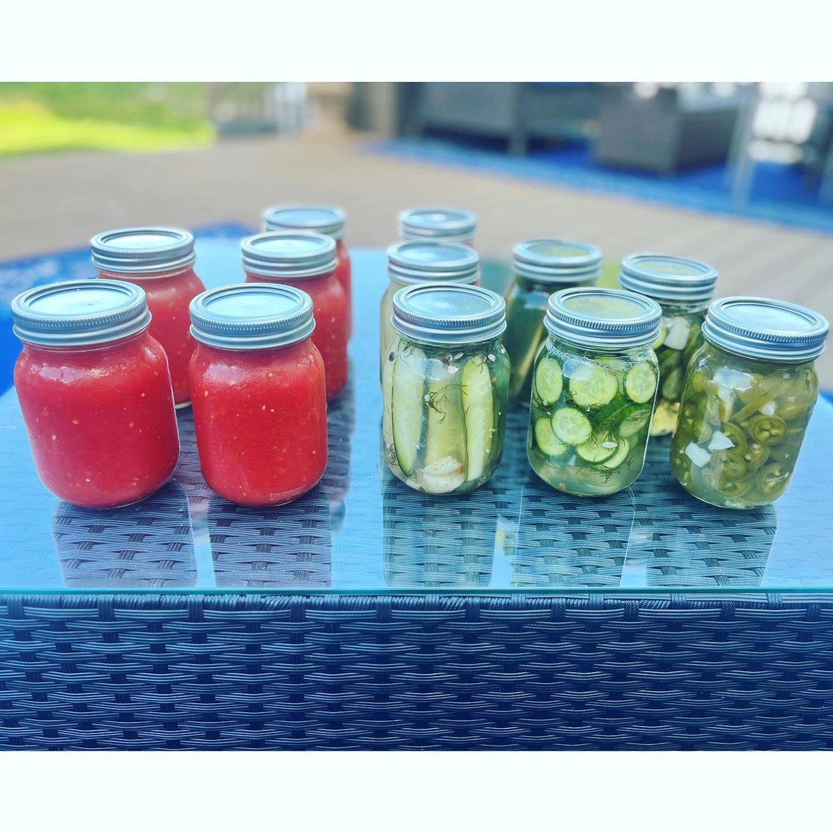 mandabgp's tweet photo. So cool that this all came from my garden! https://t.co/xm9RpKT6pC