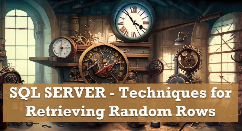 pinaldave's tweet image. Looking to spice up your SQL Server queries? Check out these techniques for retrieving random rows and adding an element of unpredictability to your database results. #SQLServer #RandomRows #DatabaseDevelopment buff.ly/3OJTBHu