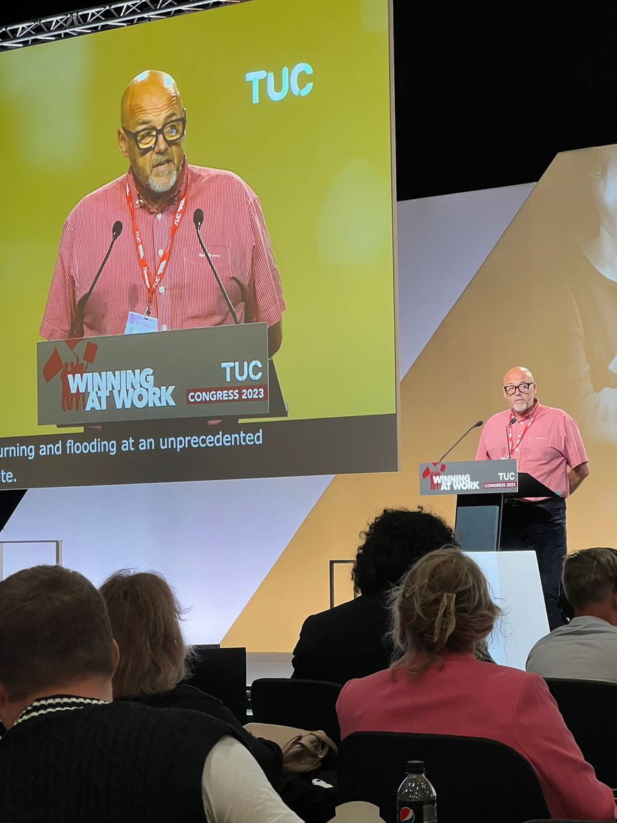Tony Wright (@tonyunison) on Twitter photo Proud to have moved Comp 5 “A tipping point in the climate emergency - we need to act now” today at #TUC23 <a href="/unisontheunion/">UNISON - UK's largest union</a> <a href="/The_TUC/">Trades Union Congress</a> <a href="/WarOnWant/">War on Want</a> <a href="/GJAlliance/">GreenerJobsAlliance</a> Proud to have moved Comp 5 “A tipping point in the climate emergency - we need to act now” today at #TUC23 <a href="/unisontheunion/">UNISON - UK's largest union</a> <a href="/The_TUC/">Trades Union Congress</a> <a href="/WarOnWant/">War on Want</a> <a href="/GJAlliance/">GreenerJobsAlliance</a>