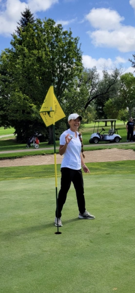 Beautiful day at the Gering Invite. 

Team champions with a 336
<a href="/nielli_h/">Nielli Heinold</a> first place 
<a href="/addison_peck08/">Addie Peck</a> runner up
<a href="/caitlyn03649806/">Caitlyn Lewis</a> third place and an ace on #7
6 golfers in the top 10

Keep it going girls.