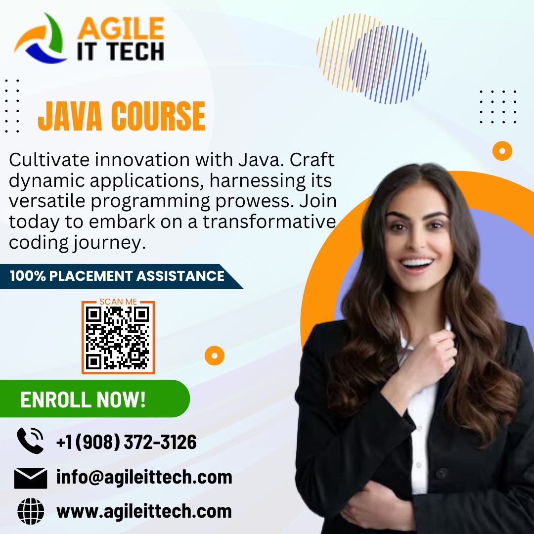 agileittech's tweet image. Cultivate innovation with Java. Craft dynamic applications, harnessing its versatile programming prowess. Join us today to embark on a transformative coding journey.
 #javatraining #javacourse #javascript #javaonline #javacoursesonline #javacourseinusa #usajob