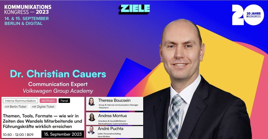 Christian Cauers (@cauers) on Twitter photo ๐พ๐๐ ๐๐๐๐
๐๐๐๐ #๐๐ฐ๐ฌ๐ณ๐ฌ ๐๐ ๐
๐๐๐๐๐ ๐พ๐๐๐๐? Ich freue mich auf #Berlin - 150 Referent*innen, 1.400 Teilnehmer*innen, 750 Unternehmen & 110 Programmpunkte: Der #Kommunikationskongress findet zum 20sten Mal statt!
๐ป ๐ ๐ฅณ
๐ฏ #KKongress23 #Communication ๐ ๐พ๐๐ ๐๐๐๐
๐๐๐๐ #๐๐ฐ๐ฌ๐ณ๐ฌ ๐๐ ๐
๐๐๐๐๐ ๐พ๐๐๐๐? Ich freue mich auf #Berlin - 150 Referent*innen, 1.400 Teilnehmer*innen, 750 Unternehmen & 110 Programmpunkte: Der #Kommunikationskongress findet zum 20sten Mal statt!
๐ป ๐ ๐ฅณ
๐ฏ #KKongress23 #Communication ๐