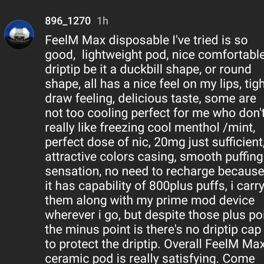 1270_896's tweet photo. My colorful FeelM Max. The ultimate sensation.

Thanks to @feelmtech

#feelm #feelmmax #feelmtech
#ultimatesensation #ceramiccoilpod
#disposablevape https://t.co/npogJcpt2v