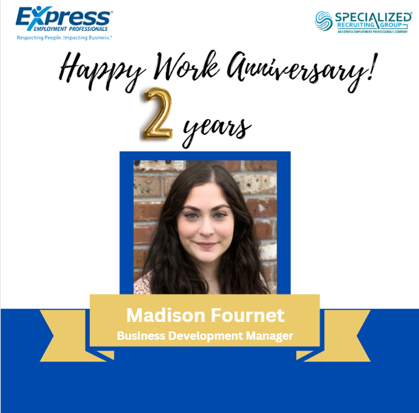 Go Madison. 2 years at express and one of the best express members across the nation. Thank you Madison!